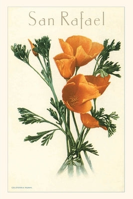 Vintage Journal San Rafael, California Poppies Paperback Found Image Press