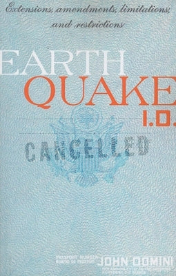 Earthquake I.D. Paperback Red Hen Press