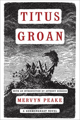 Paperback edition of Titus Groan by Overlook Press, showing the book cover with dark artwork and title text.