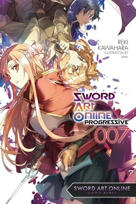 Paperback of Sword Art Online Progressive 7 light novel by Yen on, showing the book cover with vibrant artwork.