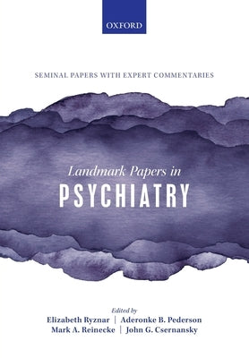 Landmark Papers in Psychiatry Paperback Oxford University Press, USA