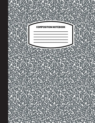 Classic Composition Notebook: (8.5x11) Wide Ruled Lined Paper Notebook Journal (Charcoal Gray) (Notebook for Kids, Teens, Students, Adults) Back to Paperback Blank Classic