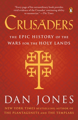 Paperback book titled "Crusaders: The Epic History of the Wars for the Holy Lands" by Penguin Books, featuring historical cover art.