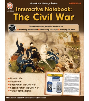 Interactive Notebook: The Civil War Paperback Mark Twain Media