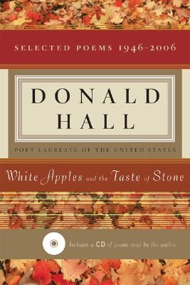 White Apples and the Taste of Stone paperback by Houghton Mifflin, featuring the book cover with a CD of selected poems.
