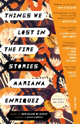 Paperback of "Things We Lost in the Fire: Stories" by Hogarth Press featuring the book cover with title and author details.