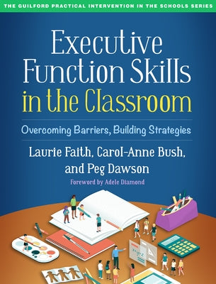 Paperback book titled "Executive Function Skills in the Classroom" by Guilford Publications, featuring a cover with educational graphics.
