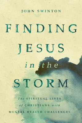 Book cover for "Finding Jesus in the Storm" by William B. Eerdmans Publishing, featuring an illustration of stormy seas and a calm figure.