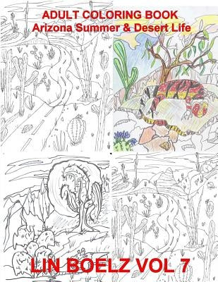 Adult Coloring book Arizona Summer & Desert Life Paperback Createspace Independent Publishing Platform