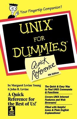 Unix for Dummies Quick Reference Paperback For Dummies