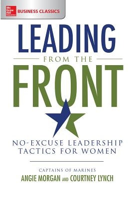 Paperback book titled "Leading from the Front: No-Excuse Leadership Tactics for Women" by McGraw-Hill Companies with a white cover.