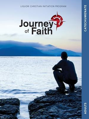 Loose leaf booklet of Journey of Faith Adults Catechumenate by Liguori Publications, featuring religious text and instructional pages.