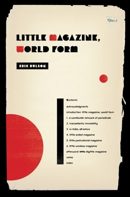 Little Magazine, World Form Paperback Columbia University Press