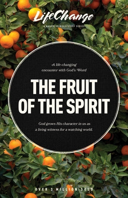 Paperback Bible study book titled "The Fruit of the Spirit" by NavPress, featuring a softcover design with a spiritual and reflective cover.