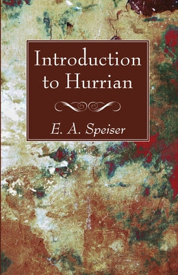 Introduction to Hurrian Paperback Wipf & Stock Publishers