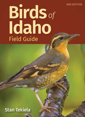 Paperback Birds of Idaho Field Guide by Adventure Publications, featuring colorful illustrations of Idaho bird species.