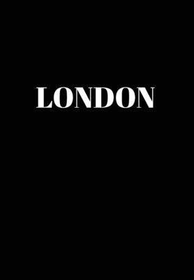 London: Hardcover Black Decorative Book for Decorating Shelves, Coffee Tables, Home Decor, Stylish World Fashion Cities Design by Murre Book Decor