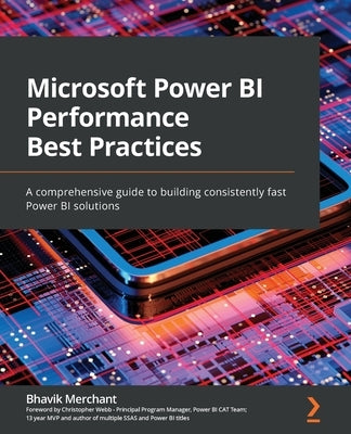 Paperback book titled "Microsoft Power BI Performance Best Practices" by Packt Publishing, featuring a cover design with text and graphics.
