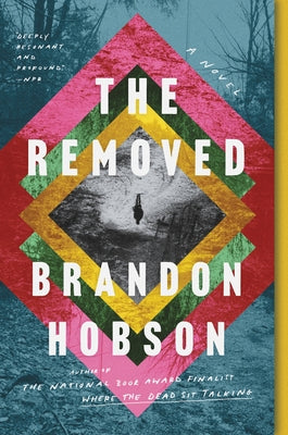 Paperback copy of The Removed by Ecco Press featuring a close-up of the book cover with textured design and bold title text.