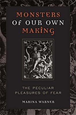 Paperback book titled "Monsters of Our Own Making: The Peculiar Pleasures of Fear" by University Press of Kentucky, featuring a dark cover design.
