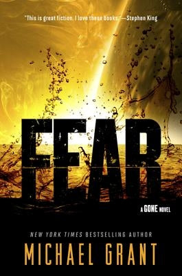 Cover image of the book "Fear" by Katherine Tegen Books, featuring dark, ominous artwork with mysterious, shadowy figures.
