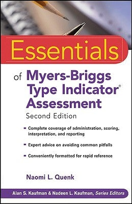Essentials of Myers-Briggs Type Indicator Assessment Paperback Wiley