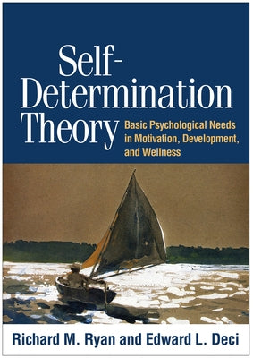 Paperback book titled "Self-Determination Theory" by Guilford Publications, featuring a cover with the title and author details.