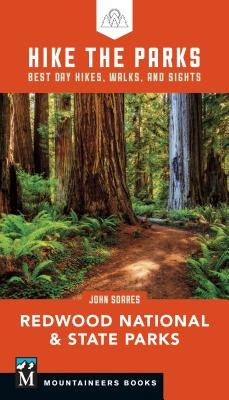 Cover image of "Hike the Parks: Redwood National & State Parks" guidebook by Mountaineers Books, featuring scenic redwood landscapes.