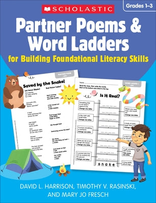 Partner Poems & Word Ladders for Building Foundational Literacy Skills: Grades 1-3 Paperback Scholastic Teaching Resources