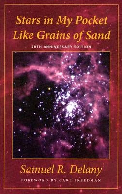 Cover of "Stars in My Pocket Like Grains of Sand" by Wesleyan University Press, featuring a colorful abstract cosmic design.