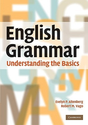 Cambridge University Press English Grammar paperback book with open pages showing grammar rules and examples.