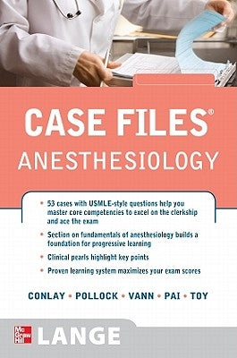 Paperback anesthesiology book by McGraw Hill Medical with a blue cover and title text on the front.