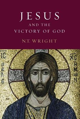 Cover image of "Jesus and the Victory of God" by Fortress Press, showing the book's title and author on a blue background.
