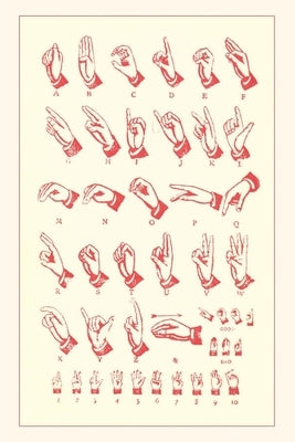Vintage Journal Sign Language Alphabet Paperback Found Image Press