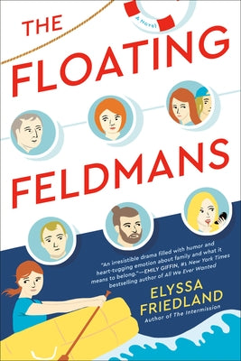 Paperback of The Floating Feldmans by Berkley Books, showing the front cover with vibrant artwork and title text.