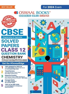Oswaal CBSE Class 12 Chemistry Question Bank 2023-24 Book Paperback Oswaal Books and Learning Pvt Ltd