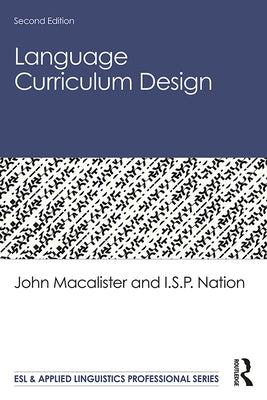 Language Curriculum Design Paperback Routledge