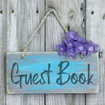 Guest Book: Sign In Visitor Log Book For Vacation Home, Rental House, Airbnb, Bed And Breakfast Memory Book, Lake Home Rental Logb by Rother, Teresa