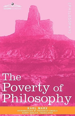 The Poverty of Philosophy Paperback Cosimo Classics