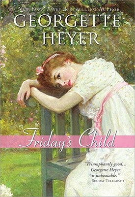 Cover image of "Friday's Child" novel by Sourcebooks Casablanca, featuring a romantic, vintage-inspired book cover design.