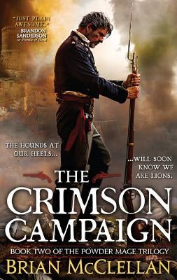 Paperback of The Crimson Campaign by Orbit, featuring a dark, atmospheric cover with fantasy-themed artwork.