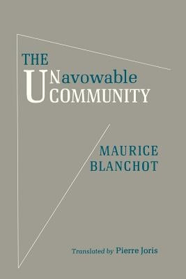 The Unavowable Community Paperback Barrytown Limited