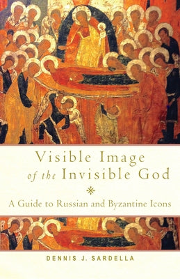 Paperback book titled "Visible Image of the Invisible God" by Paraclete Press, featuring a cover with Russian and Byzantine icon artwork.