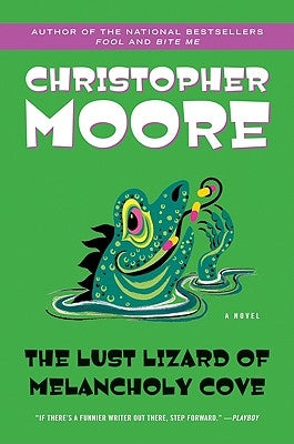 Paperback of The Lust Lizard of Melancholy Cove by William Morrow & Company, featuring a colorful cover with whimsical artwork.