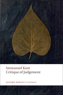 Paperback copy of Critique of Judgement by Oxford University Press, USA, showing the book cover with title and author details.