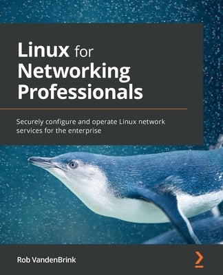 Paperback book titled "Linux for Networking Professionals" showing a cover with network icons and technical illustrations.