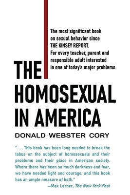 The Homosexual in America: A Subjective Approach Paperback Chosho Publishing