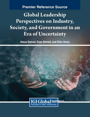 Paperback book titled "Global Leadership Perspectives on Industry, Society, and Government" by Business Science Reference with a cover image.