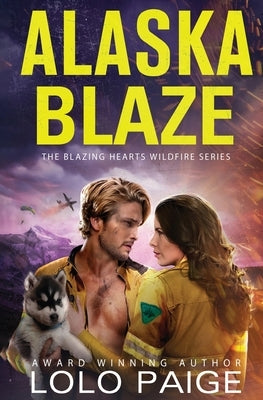 Alaska Blaze paperback book by Avoca Press with a colorful cover featuring a fiery mountain landscape.