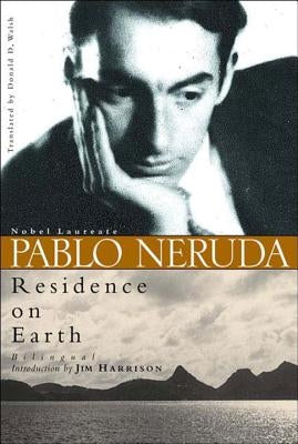 Paperback of Residence On Earth by New Directions Publishing Corporation featuring abstract cover art with earthy tones.